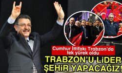 Cumhur İttifakı Trabzon’da tek yürek oldu, toplantıda konuşan Başkan Genç, raylı sistem dahil birçok projeye değindi