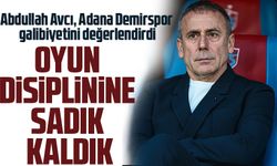 Trabzonspor teknik direktörü Abdullah Avcı, Adana Demirspor galibiyetini değerlendirdi