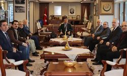 Türk Ocakları Şube Başkanı ve Yönetim Kurulu Üyeleri Vali Baydaş'a Ziyarette Bulundu