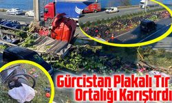 Trabzon'da Trafik Kazası: Gürcistan Plakalı Tır Ortalığı Karıştırdı