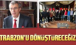 CHP Trabzon Büyükşehir Belediye Başkan Adayı Hasan Süha Saral, Trabzon Gazeteciler Cemiyeti'ni Ziyaret Etti