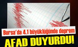 Bursa'da meydana gelen 4.1 büyüklüğündeki deprem, İstanbul ve çevre illerde de hissedildi