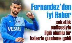 Trabzonspor’da Hatayspor maçında ağrısı nedeniyle oyundan çıkmak zorunda kalan Fernandez’den haber var!