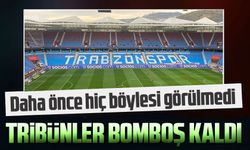 Trabzonspor’un Hatayspor ile dün oynadığı müsabakada taraftarlar karşılaşmaya ilgi göstermedi