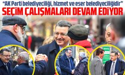 AK Parti Trabzon Büyükşehir Belediyesi Başkan Adayı Ahmet Metin Genç, Esnaf ve Vatandaşları Ziyaret Etti