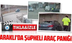 Araklı'da Şüpheli Araçların Polis Takibi Sonucu Yakalandı. Kovalamacanın Ardından Bir Araç Yakalanırken Diğeri Kaçtı