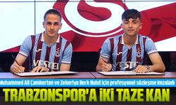 Trabzonspor Kulübü Muhammed Ali Çamkerten ve Zekeriya Berk Bulut'a Törenle Sözleşme imzaladı