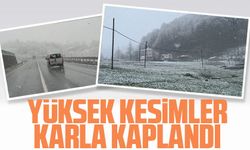 Trabzon'un Yüksek Kesimleri Karla Kaplandı