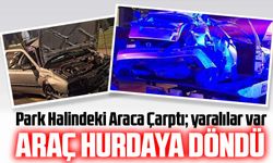 Trabzon'da Gençlerin İçinde Bulunduğu Araç, Park Halindeki Araca Çarptı: ‘4 Yaralı Var’