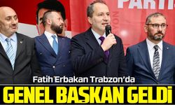 Yeniden Refah Partisi Genel Başkanı Fatih Erbakan Trabzon'da