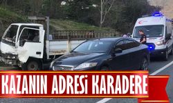 Trabzon'un Araklı ilçesi sınırlarında bulunan ve kazalarıyla ünlü olan Karadere yolunda bir kaza meydana geldi
