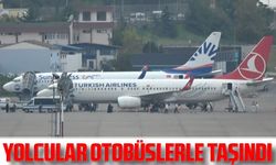 Batum'a İnemeyen THY Uçağı Trabzon'a Divert Edildi: yolcular otobüslerle taşındı