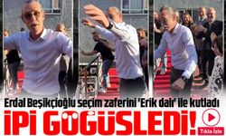 Erdal Beşikçioğlu seçim zaferini 'Erik dalı' ile kutladı