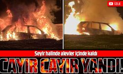 Trabzon'un Of İlçesinde Otomobil Alev Topuna Döndü