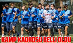 Trabzonspor’un Konyaspor ile oynayacağı maçın kamp kadrosu belli oldu