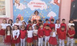 Aliye Aşırbaylı Anaokulu minikleri bayramlarını coşkuyla kutladı; Bugün Bizim