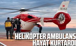 Trabzon'da Ambulans Helikopter Ayağı Kesilen Hasta İçin Havalandı