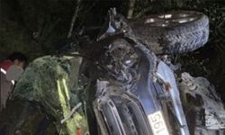 Gümüşhane Kürtün'de Şarampole Yuvadan Otomobil Kazası: Yaralılar Var
