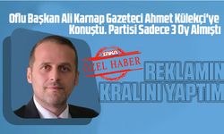 Oflu Başkan Ali Karnap Gazeteci Ahmet Külekçi'ye Konuştu Partisi Sadece 3 Oy Almıştı