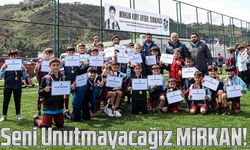 Hayatını kaybeden 11 yaşındaki Trabzonsporlu sporcu Mirkan Kurt adına futbol turnuvası düzenlendi