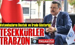Teşekkür ve Gelecek Vizyonuyla Trabzon Büyükşehir Belediye Başkanı Ahmet Metin Genç'in Mesajı