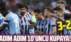 Uzun süre 10 kişi oynadığı maçta Fatih Karagümrük’ü mükemmel gollerle mağlup eden Trabzonspor, rövanş için avantajı yaka