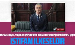 İYİ Partili Yomra Belediye Başkanı Mustafa Bıyık, yaşanan gelişmelerle alakalı durum değerlendirmesi yaptı, istifa etti