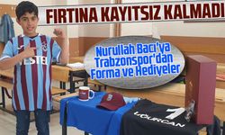 Nurullah Bacı'ya Trabzonspor'dan Forma ve Hediyeler