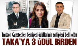 Trabzon Gazeteciler Cemiyeti ödüllerinin sahipleri belli oldu