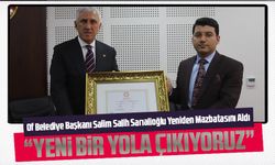 Of Belediye Başkanı Salim Salih Sarıalioğlu Yeniden Mazbatasını Aldı