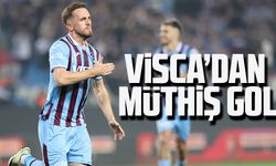 Edin Visca'dan Müthiş Gol! Trabzonspor Yarı Finalde Öne Geçti