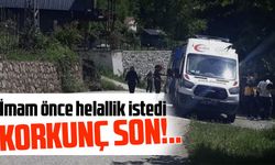 Ordu'nun Perşembe ilçesi'nde İmam önce helallik istedi...