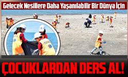 Trabzon Büyükşehir Belediyesi ve Ahmet Saka İlkokulu'ndan Örnek Çevre Temizliği Etkinliği