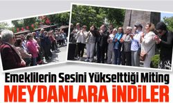 "Trabzon Meydanında Emeklilerin Sesini Yükselttiği Miting"