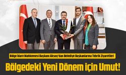 Trabzon Bölge İdare Mahkemesi Başkanı Aksoy'dan Belediye Başkanlarına Tebrik Ziyaretleri