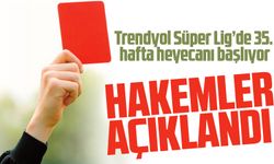 Trendyol Süper Lig’de 35. hafta hakemleri açıklandı