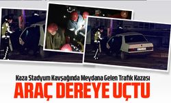 Güneysu'da Dereye Uçan Araç Kazası: Bir Sürücü Yaralandı