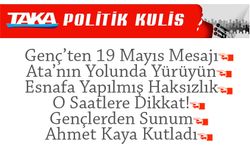 Ahmet Metin Genç’ten 19 Mayıs Mesajı