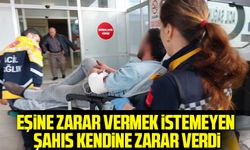 Samsun'da Eşine Zarar Vermek İstemeyen Şahıs Kendini Bıçakladı: Hastanede Tedavi Altında