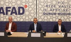 Rize'de Afet Koordinasyon Kurulu Toplantısı, Vali İhsan Selim Baydaş başkanlığında gerçekleştirildi