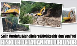 Trabzon Büyükşehir Belediyesi, Araklı Çamlıktepe ve Yüceyurt Mahallelerinde Yol Yapım Çalışması Başlattı