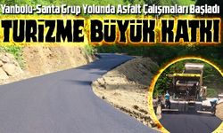 Arsin Belediye Başkanı Hamza Bilgin'in Çabalarıyla Yanbolu-Santa Grup Yolu Asfaltlanıyor