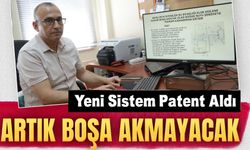 Gümüşhane'de Su Tasarrufunu Artıracak Yeni Sistem Patent Aldı