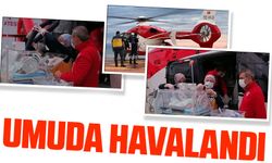 Trabzon İl Sağlık Müdürlüğü'nün bünyesinde hizmet veren ambulans helikopter, umudu taşımak için yeniden yükseldi