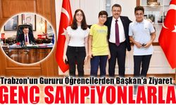 Başkan Genç, LGS Şampiyonlarını Makamında Ağırladı: Trabzon'un Gururu Öğrencilerden Başkan Genç'e Ziyaret