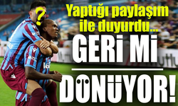 Trabzonspor'un Efsane Transferi Geri mi Dönüyor; Sosyal Medyadan Sinyali Verdi!