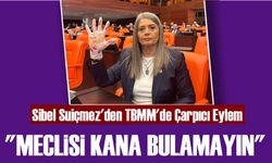 CHP Trabzon Milletvekili Sibel Suiçmez'den TBMM'de Çarpıcı Eylem: "Meclisi Kana Bulamayın"