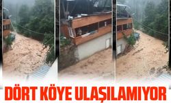 Artvin’in Yusufeli İlçesinde Sel Felaketi: Dört Köy Yolu Ulaşıma Kapandı!