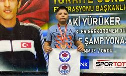 Hamza Kaan Çakır, U11-U13 Grekoromen Güreş Türkiye Şampiyonası'nda Türkiye Üçüncüsü Oldu!