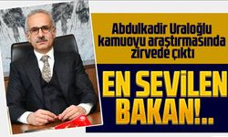 Trabzonlu Bakan Abdulkadir Uraloğlu, En Beğenilen Bakanlar Arasında